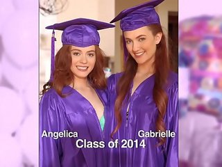 GIRLS GONE WILD - Surprise graduation party for teens ends with lesbian adult movie