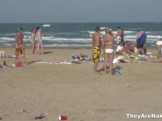 Personable Girls Exhibiting Off Onto The Seashore